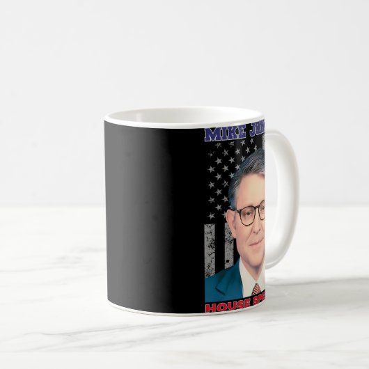 Mike Johnson New House Speaker American Usa Flag P Kaffeetasse (VorderseiteRechts)