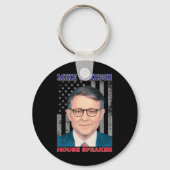 Mike Johnson New House Speaker American Usa Flag P Schlüsselanhänger (Vorderseite)