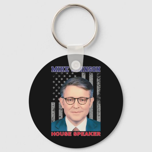 Mike Johnson New House Speaker American Usa Flag P Schlüsselanhänger (Vorderseite)