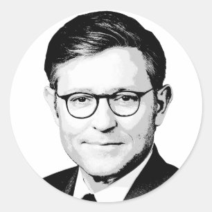 Mike Johnson Runder Aufkleber