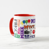 Mike-Kaffee-Tasse Tasse (Vorderseite Links)