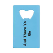 Mike Kara Here Bottle Opener Geldbeutel Flaschenöffner (Rückseite)