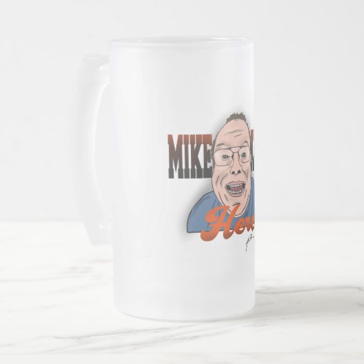 Mike Kara Hier Tasse (Vorderseite Links)