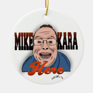 Mike Kara Hier Weihnachtsfeier Keramik Ornament