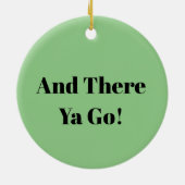 Mike Kara Hier Weihnachtsfeier Keramik Ornament (Hinten)