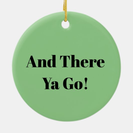 Mike Kara Hier Weihnachtsfeier Keramik Ornament (Hinten)