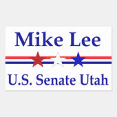 Mike Lee US-Senat Utah 2022 Rechteckiger Aufkleber (Vorderseite)