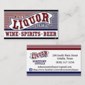 Mike Liquor Country-Visitenkarte Visitenkarte (Vorne/Hinten)