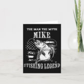 Mike Man Myth Fishing Legende Personalisierter Nam Karte (Vorderseite)