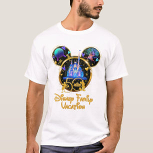 Mike Mouse Kopf Magical World Family Urlaub T-Shirt
