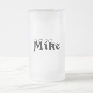 Mike-Name Art-Mattierte Tasse