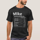 MIKE Nutrition Funny Birthday Personalized Name Gi T-Shirt (Vorderseite)