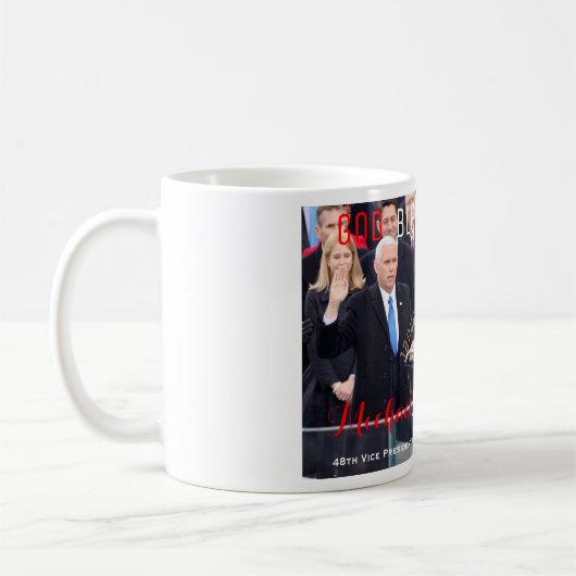 Mike Pence 48. Vizepräsident der USA Kaffeetasse (Links)