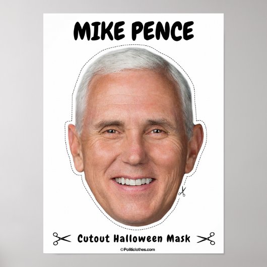 Mike Pence Halloween Mask Poster (Vorne)