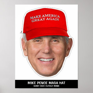 MIKE PENCE MAGA HAT KÜHLMASK POSTER