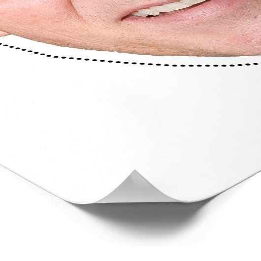 Mike Pence Mask Cutout Poster (Ecke)
