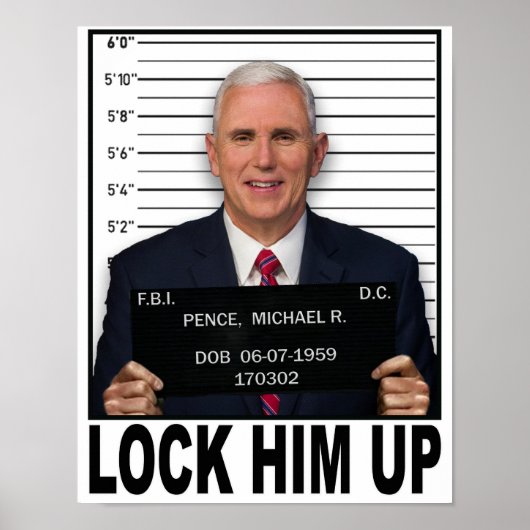 Mike Pence - sperren Sie ihn hoch Poster (Vorne)