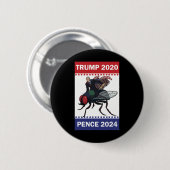 Mike Pence Ziemlich Fliegender Superheld Trump Pen Button (Vorne & Hinten)