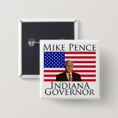 Mike-Pennys-Indiana-Gouverneur-Knopf Button (Vorne & Hinten)