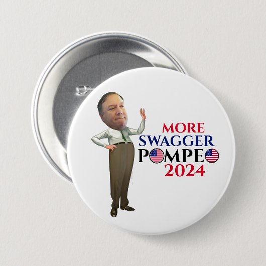 Mike Pompeo 2024 Button (Vorne & Hinten)