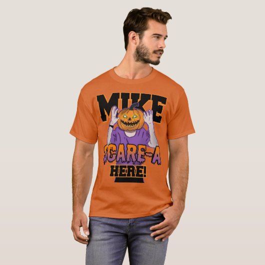 Mike Scare-A Hier T - Shirt (Vorne ganz)