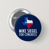 Mike Siegel für den Kongress in Texas Button (Vorne & Hinten)