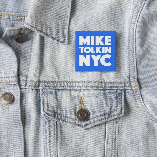 MIKE TOLKIN NYC 2017 BUTTON (Beispiel)