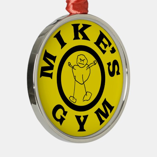 Mike-Turnhalle Silbernes Ornament (Rechts)