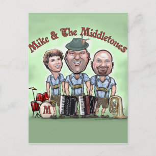 Mike und die Middletones am Fest Postkarte