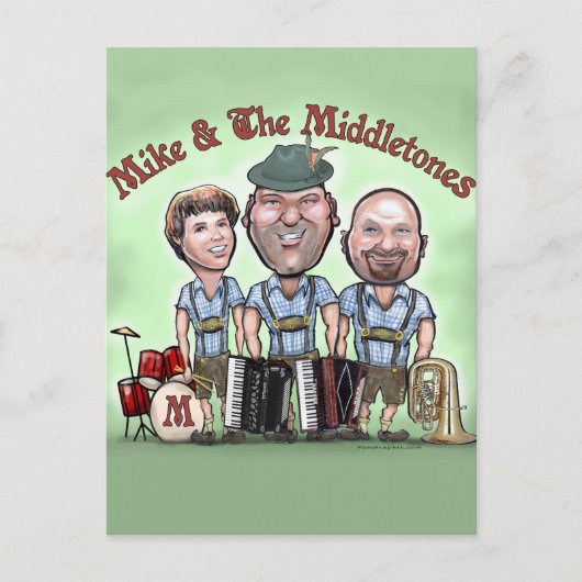 Mike und die Middletones am Fest Postkarte (Vorderseite)