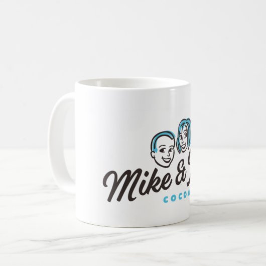 Mike und Jens heiße Kakao-Tasse Kaffeetasse (Vorderseite Links)