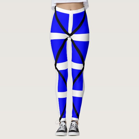 Mike-Weißkreuz Leggings (Vorderseite)