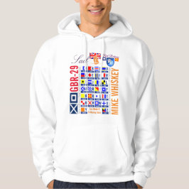 Mike-Whisky-Seeflaggen-Großbritannien-Segel Hoodie