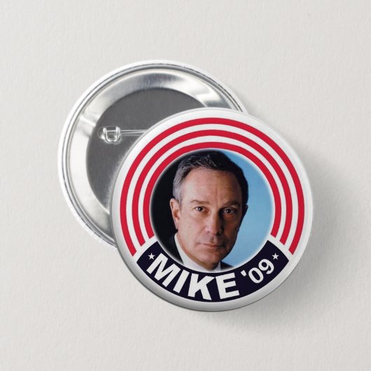 Mikebloomberg-Bürgermeisterknopf 2009 Button (Vorne & Hinten)