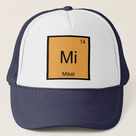 Mikel Name Chemistry Element Periodic Table Truckerkappe (Vorderseite)