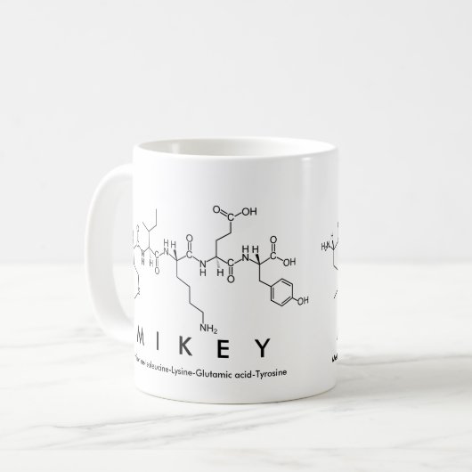Mikey Peptidname Tasse (Vorderseite Links)