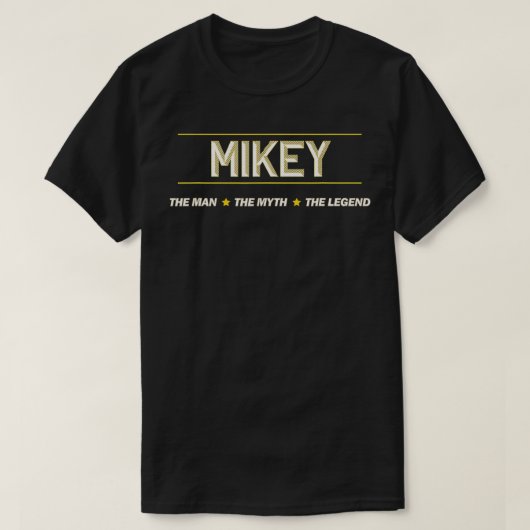 MIKEY the Man the Myth the LEGEND Mens Boys Name T-Shirt (Design vorne)