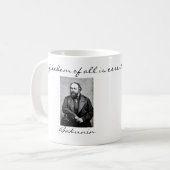 Mikhail Bakunin Anarchist zitiert Tasse (Vorderseite Links)