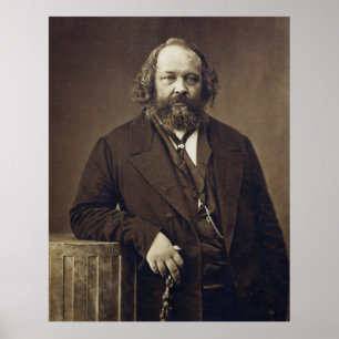 Mikhail Bakunin Russischer Sozialanarchist von Nad Poster