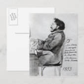 Mikhail Glinka, 1853 Postkarte (Vorne/Hinten)