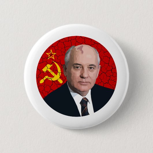 Mikhail Gorbachev Button (Vorderseite)