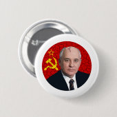 Mikhail Gorbachev Button (Vorne & Hinten)