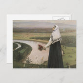 Mikhail Nesterov - Auf den Bergen Postkarte (Vorne/Hinten)