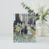 Mikhail Nesterov - die Gründung von Trinity Sergiu Postkarte (Stehend Vorderseite)