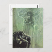 Mikhail Vrubel - Dämon und Engel mit Tamaras Soul Postkarte (Vorne/Hinten)