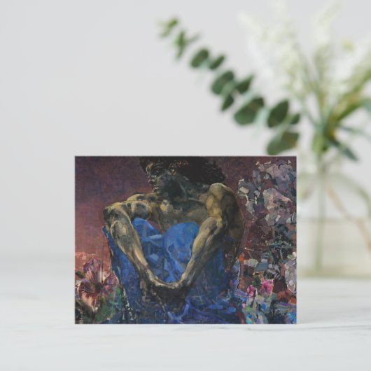 Mikhail Vrubel - Demon Postkarte (Stehend Vorderseite)