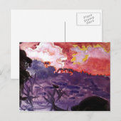 Mikhail Vrubel - Fantastische Landschaft Postkarte (Vorne/Hinten)