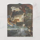 Mikhail Vrubel - Flug von Faust und Mephisto Postkarte (Vorderseite)