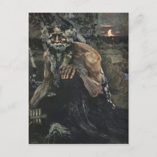 Mikhail Vrubel-Pan Postkarte (Vorderseite)
