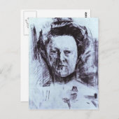 Mikhail Vrubel - Portrait von Valentina Usoltseva Postkarte (Vorne/Hinten)